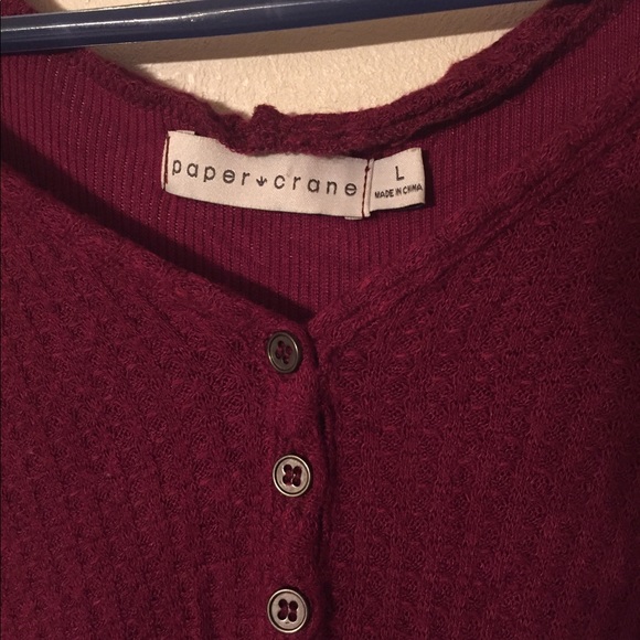 Tops Paper Crane Long Sleeve Shirt Poshmark